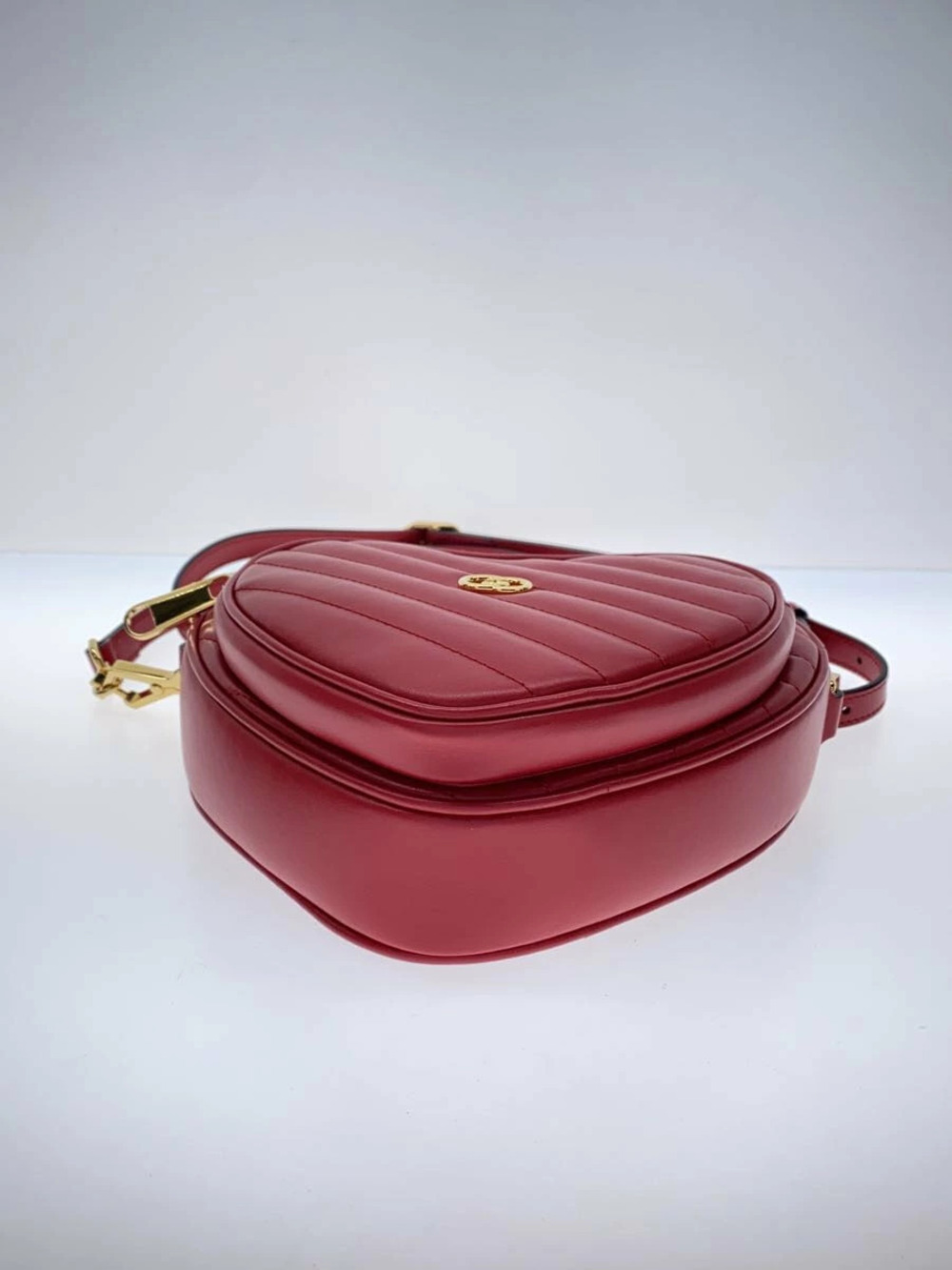 Gucci Interlocking G Heart shoulder bag quilted Leather RED - Picture 4 of 6